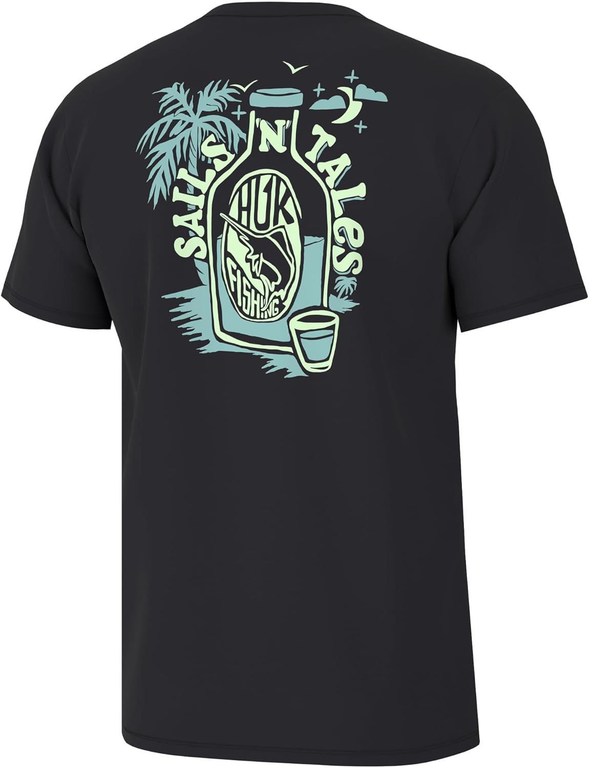 HUK Mens Fishing Graphic Tee, Performance Short Sleeve, Quick-Dry HUK Mens Fishing Graphic Tee, Performance Short Sleeve, Quick-Dry
