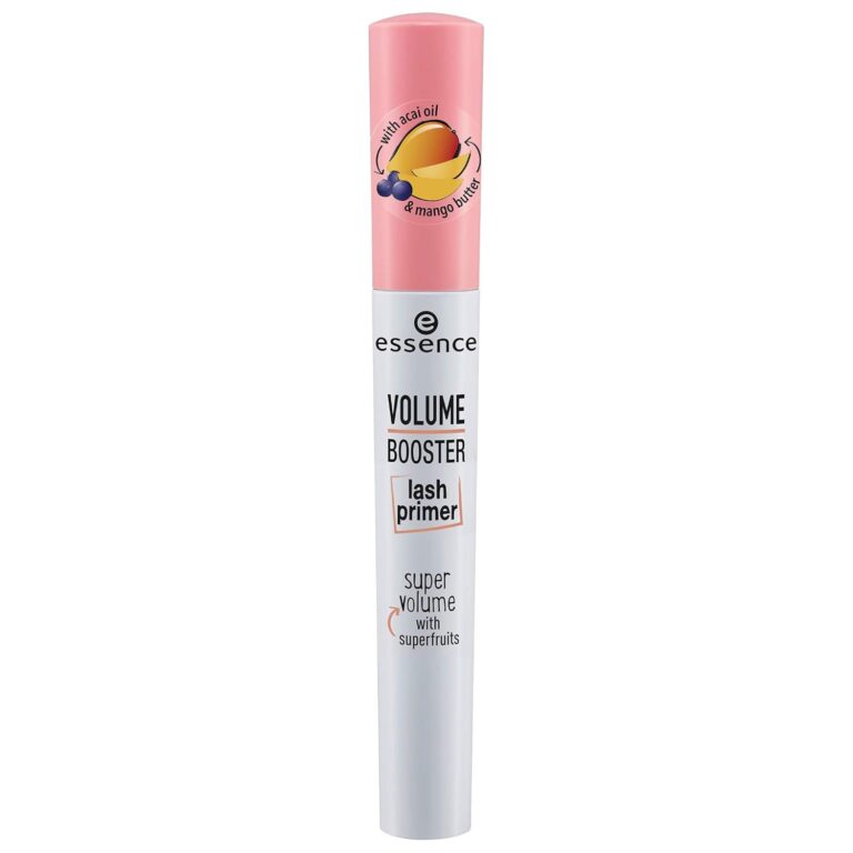 essence | Volume Booster Lash Primer Mascara | Infused with Mango Butter and Acai Oil for Nurtured Lashes | Conditioning Mascara Primer | White | Vegan | Paraben & Cruelty Free (Pack of 1)
