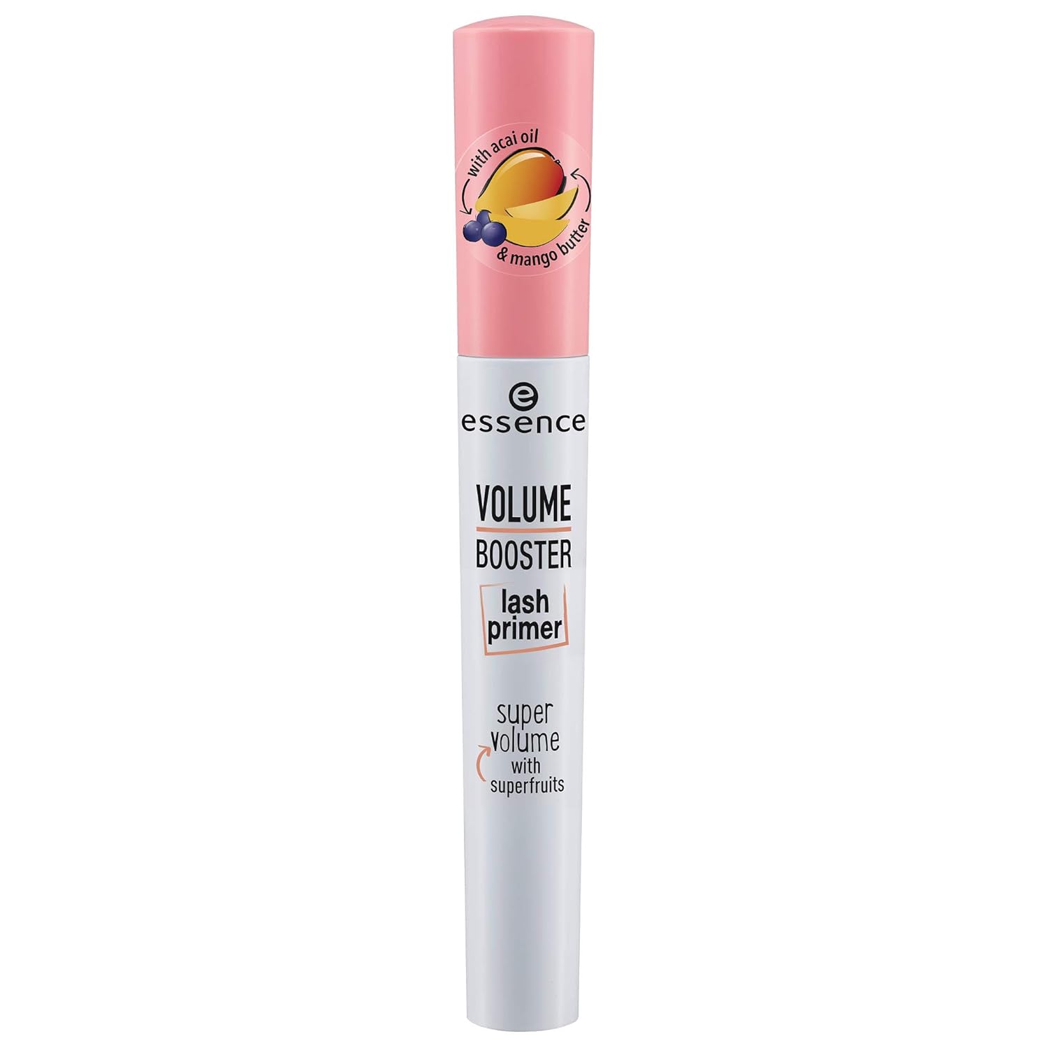 essence | Volume Booster Lash Primer Mascara | Infused with Mango Butter and Acai Oil for Nurtured Lashes | Conditioning Mascara Primer | White | Vegan | Paraben & Cruelty Free (Pack of 1) essence | Volume Booster Lash Primer Mascara | Infused with Mango Butter and Acai Oil for Nurtured Lashes | Conditioning Mascara Primer | White | Vegan | Paraben & Cruelty Free (Pack of 1)