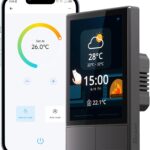 SONOFF NSPanel Smart Switch - 2-Switch Panel Home Control With Touchscreen, Temperature Function, Lights Control - Compatible With Alexa and Google Home, Black