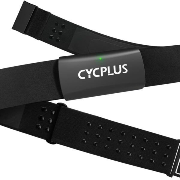 CYCPLUS Heart Rate Monitor Chest Strap H2Pro, Bluetooth ANT+ Heart Rate Monitor Chest Sensor with 500h Battery, IPX7 Waterproof and Dustproof, HRM Works with Strava/CYCPLUS App