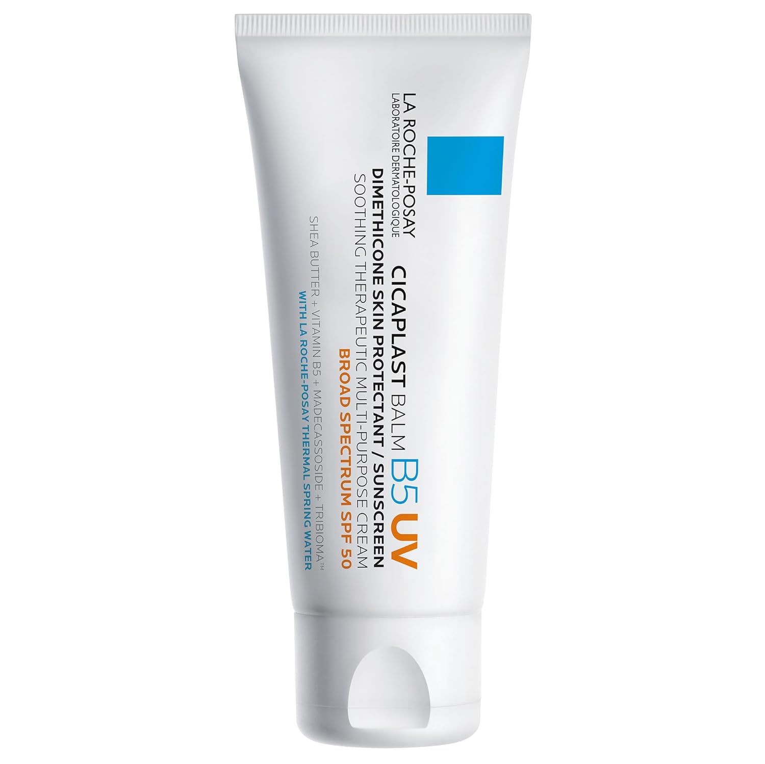 La Roche-Posay Cicaplast Balm B5 UV SPF 50, Vitamin B5 + Shea Butter + Tribioma + Madecassoside + Zinc Oxide Sunscreen, Post Treatment Skin Protectant With SPF, Multi-Purpose Cream For Dry Skin La Roche-Posay Cicaplast Balm B5 UV SPF 50, Vitamin B5 + Shea Butter + Tribioma + Madecassoside + Zinc Oxide Sunscreen, Post Treatment Skin Protectant With SPF, Multi-Purpose Cream For Dry Skin