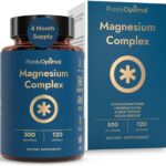 Purely Optimal Magnesium Complex - 6 Forms Magnesium Glycinate, Citrate & Malate - Sleep Support, Stress Relief, Muscles, Heart Health & Relaxation - Magnesium Supplement for Women & Men, 120 Caps