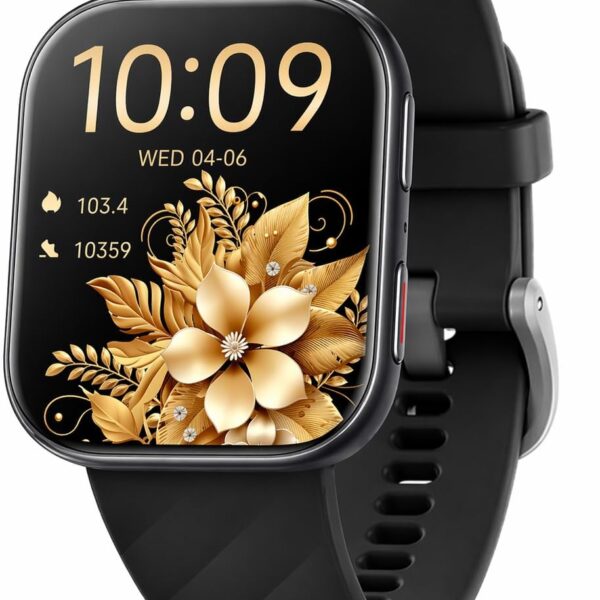 MorePro Health Fitness Tracker (Make/Answer Call), 24/7 Heart Monitor with Blood Pressure, Blood Oxygen, Sleep Tracking, 120+ Sports Modes Smart Watch with 7-Day Battery, Compatible with iOS Android