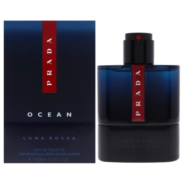 Prada Luna Rossa Ocean Eau De Toilette Spray for Men, 3.4 Ounce