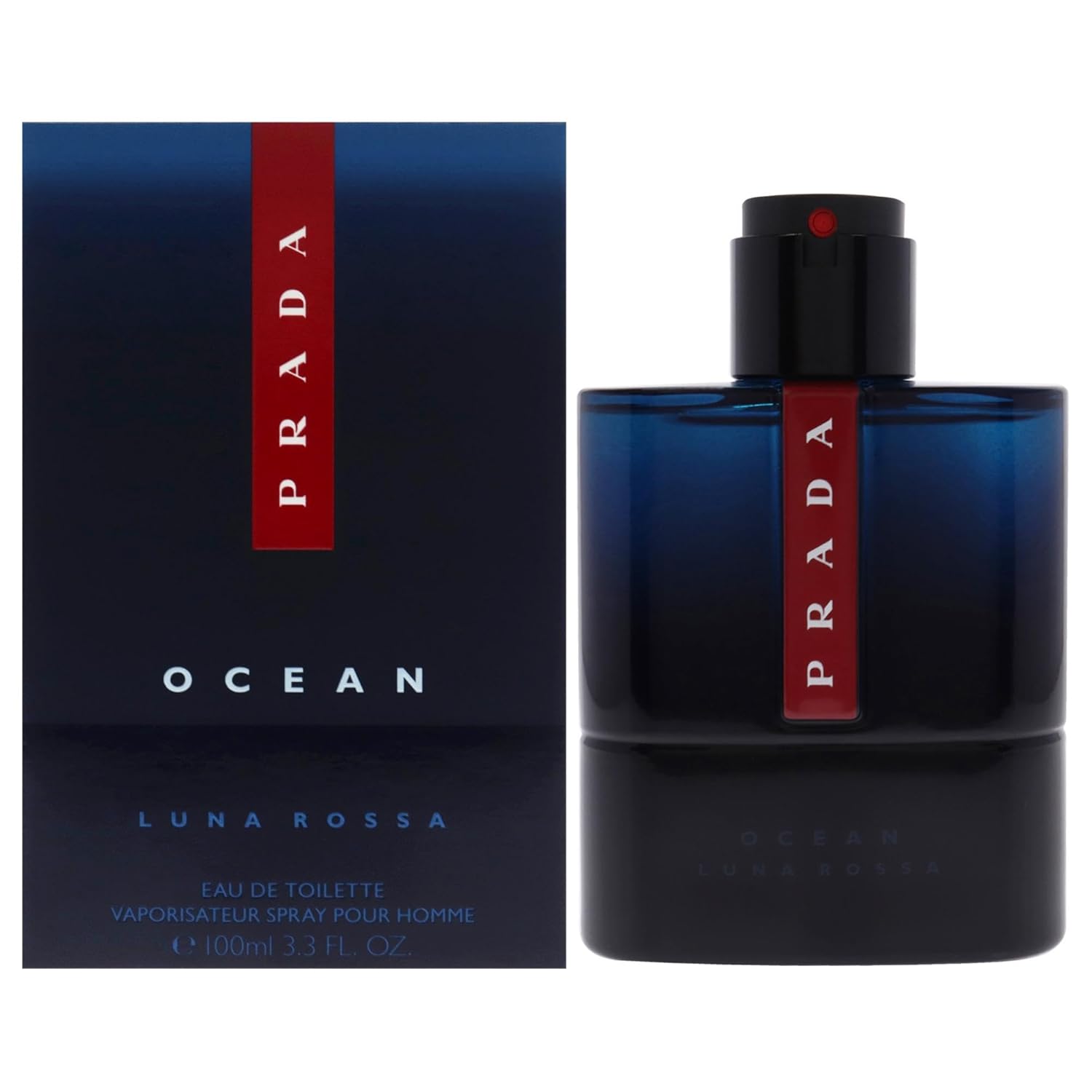 Prada Luna Rossa Ocean Eau De Toilette Spray for Men, 3.4 Ounce Prada Luna Rossa Ocean Eau De Toilette Spray for Men, 3.4 Ounce
