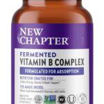 New Chapter Vitamin B Complex, Fermented Vitamin B Complex, USDA Organic, ONE Daily for Cellular Energy + Brain + Beauty, 100% Vegan, Gluten-Free - 60 Count