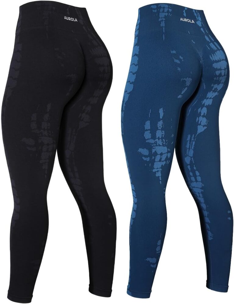 AUROLA Serpent Snake Seamless Scrunch Workout Leggings for Women,Girls Squat Proof Ribbed Thick Active Gym Pants