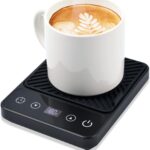 Mug Warmer - Electric Coffee Mug Warmer with Timer,Coffee Cup Warmer for Desk Auto Shut Off,Smart 6-Temperature Control, Coffee Accessories for Coffee Lovers, Black