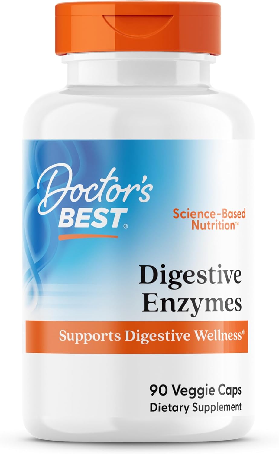 Doctor's Best Digestive Enzymes Supplement for Women & Men - Supports Gut Health, Digestion, & Overall Wellness, Formulated with Amylase, Super Enzyme Blend for Food Break Down, Non GMO - 90 Veg Caps Doctor's Best Digestive Enzymes Supplement for Women & Men - Supports Gut Health, Digestion, & Overall Wellness, Formulated with Amylase, Super Enzyme Blend for Food Break Down, Non GMO - 90 Veg Caps