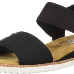 Skechers Women's Desert Kiss-Stretch Quarter Strap Sandal Flat