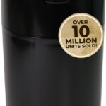 COFFEEVAC 1 LB Airtight Coffee Bean Storage Container, Patented Vacuum Seal, Coffee Grounds Container, 1.85L, Smell Proof, Black Cap and Body