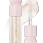 Erinde Liquid Highlighter, Face Bronzer Stick, Natural Glossy Finish, Lightweight Blendable Silky Smooth Cream Illuminator, Cruelty-Free, 01# Moonlight