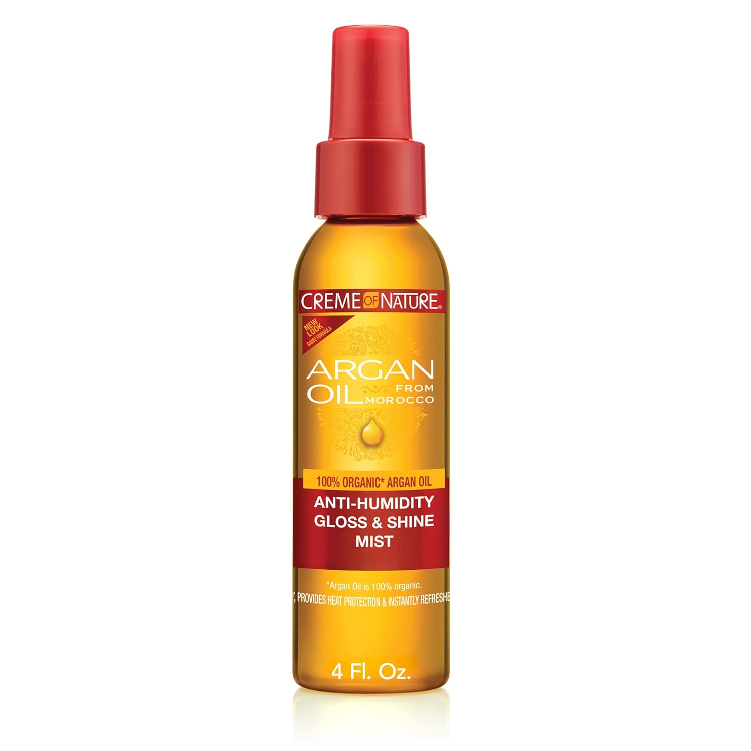 Creme of Nature Anti-Humidity Gloss & Shine Mist, Lightweight Frizz Control and Heat Protection, Infused with 100% Organic Argan Oil from Morocco, 4 oz Creme of Nature Anti-Humidity Gloss & Shine Mist, Lightweight Frizz Control and Heat Protection, Infused with 100% Organic Argan Oil from Morocco, 4 oz