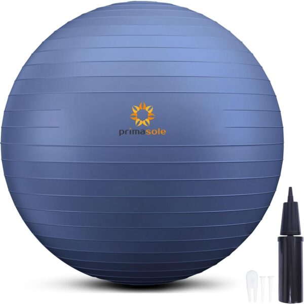 Primasole Exercise Ball for Balance Stability Fitness Workout Yoga Pilates at Home Office & Gym Birthing Ball for Pregnancy, Office Ball Chair