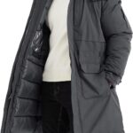 Men's Extra Long Parka Winter Coats Hooded Puffer Jacket Heavy Warm Water-resistant Outerwear Cold Weather