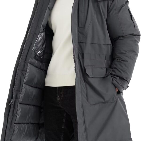 Men's Extra Long Parka Winter Coats Hooded Puffer Jacket Heavy Warm Water-resistant Outerwear Cold Weather