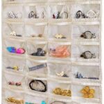 BB Brotrade Hanging Jewelry Organizer,Accessories Organizer,80 Pocket Organizer for Holding JewelriesBeige