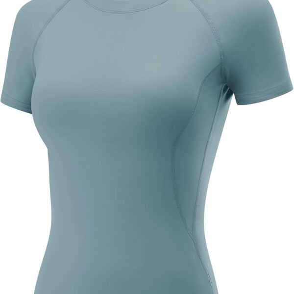 LOMON Womens Workout Tops Short Sleeve Raglan Athletic Shirts Yoga Gym Crewneck Quick Dry Tshirts