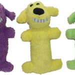 Loofa Dog 'The Original' Assorted Colors (Purple, Red, Green, and Blue) 6" Dog Toy