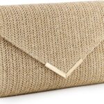 GOKTOW Straw Clutch Purse Raffia Rattan Summer Evening Bag Woven Beach Handbags for Women Wedding Vacation Travel Party 2026
