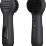Silicone Face Scrubber, NgraCoola CLIE 2.0 Facial Cleansing Brush, Rechargeable, Waterproof Face Scrub Brush for Cleansing, Exfoliating, Massaging, Electric Facial Exfoliator for Women & Men - Black