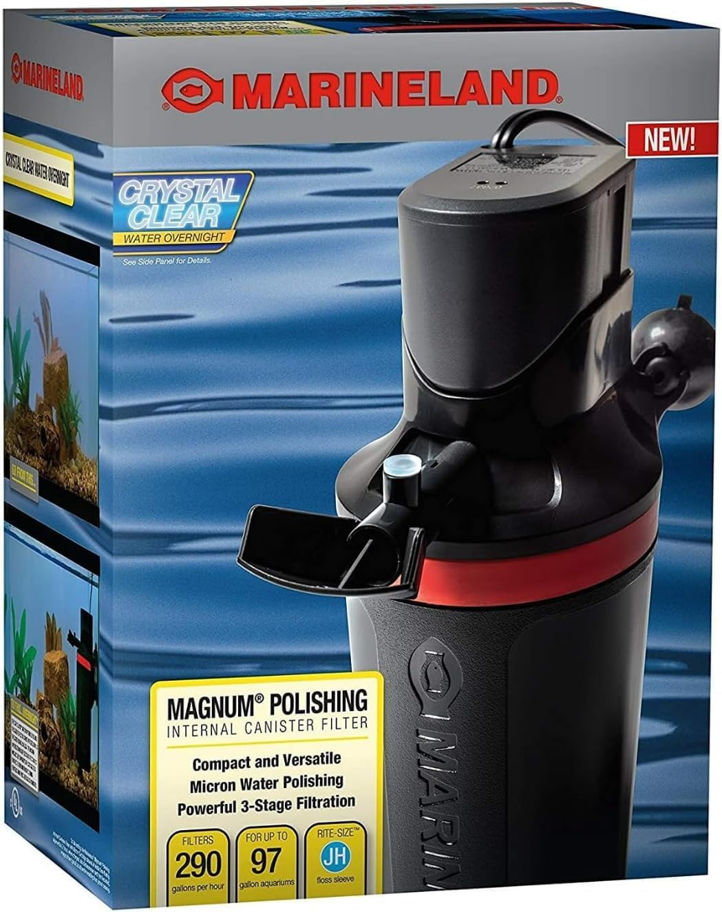 Marineland Magnum Polishing Internal Canister Filter, For Aquariums Up To 97 Gallons Marineland Magnum Polishing Internal Canister Filter, For Aquariums Up To 97 Gallons
