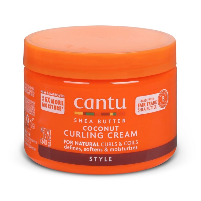 Cantu Coconut Curling Cream with Shea Butter for Natural Hair, 12 oz