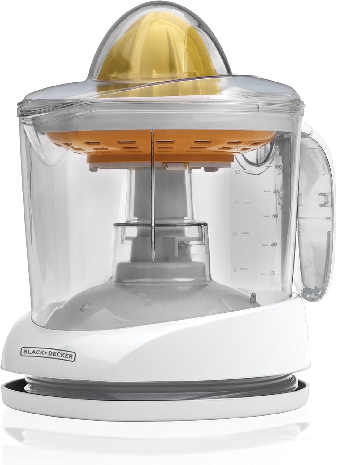 BLACK+DECKER 32oz Electric Citrus Juicer, CJ625, Pressure Activated, Adjustable Pulp Control, Dishwasher-Safe BLACK+DECKER 32oz Electric Citrus Juicer, CJ625, Pressure Activated, Adjustable Pulp Control, Dishwasher-Safe