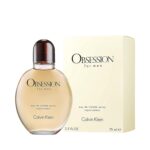 Calvin Klein Obsession for Men Eau de Toilette Ambery Men’s Cologne With Notes of Bergamot, Mandarin, Lavender & Musk Long Lasting Fragrance