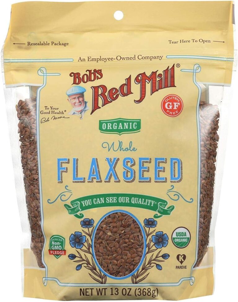 Bob's Red Mill Organic Brown Flaxseeds, Resealable Stand up Bag, 13 OZ | Resealable Stand up Bag