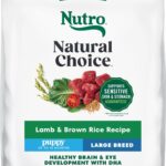 Nutro Natural Choice Dry Dog Food Large Breed, Puppy Food Dry Recipe, Lamb and Brown Rice Recipe, 30 lbs.