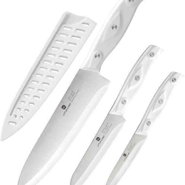3PCS Chef Knife, Ultra Sharp Kitchen Knife, High Carbon Stainless Steel Chef knife set