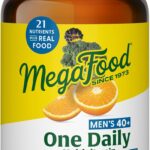 MegaFood Multivitamin for Men 40+ One Daily Mens Multivitamins - Methylated B12, Vitamin D3, B6, C & Zinc, Muscle & Bone Health, Energy Metabolism, Immune Support Supplement, Vegetarian, 90 Tablets