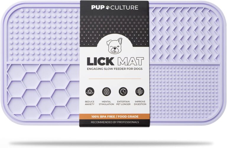 Pup Culture Dog Lick Mat for Dogs, Feeding Pad for Anxious Pets Plus 4 Different Puzzles for Mental Stimulation for Dogs - Supports Mental, Dental, and Digestive Health, Bite Resistant and Heavy Duty