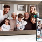 Canupdog WiFi Digital Picture Frame 10.1 Inch, IPS Touch Screen Smart Cloud Digital Photo Frame with 16GB Storage, Wall Mountable, Auto-Rotate, Share Photos from Anywhere Via App