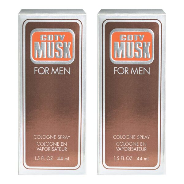 Wild Musk for Men Eau de Cologne Spray 1.5 oz, Pack of 2