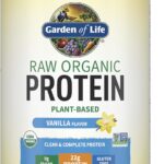 Garden of Life, Protein Powder, Vegan Protein Powder, Bcaa, Probiotics and Digestive Enzymes, Gluten and Lactose Free, Vanilla, 23.3 Ounce