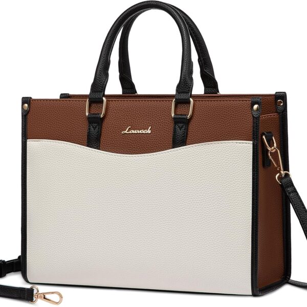 LOVEVOOK Purses and Handbags for Women,Stylish Tote Shoulder Satchel Bag PU Leather Crossbody Top Handle Bags with Zipper