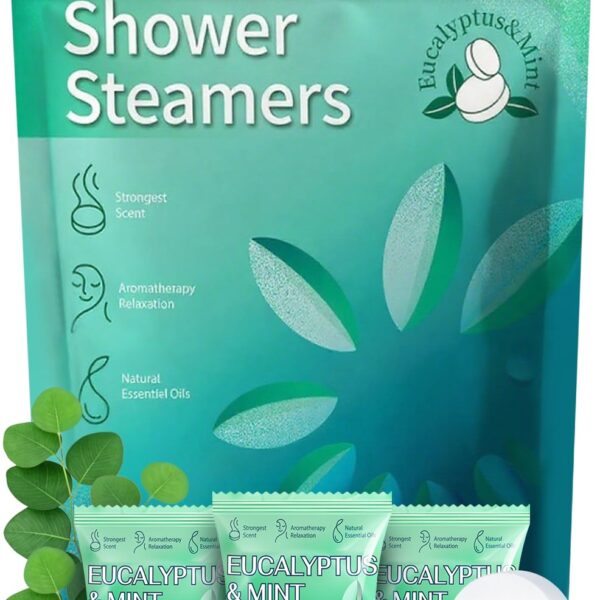 Shower Steamers Aromatherapy -18 Pack Eucalyptus Mint Shower Steamer for Women Men, Eucalyptus for Shower, Self Care Fathers Day Gift for Dad Husband - Sinus Relief Relaxation Stress Relief