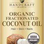 Handcraft Blends Organic Fractionated Coconut Oil | 100% Pure and Natural | Bath & Body Oil | Premium Grade Carrier Oil | Skin | Hair | Body | Massage | Hexane-Free | 16 Fl Oz