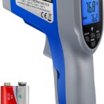 Etekcity Infrared Thermometer 1022D (Not for Human) Dual Laser Temperature Gun Non-contact-58~1022 (-50 ~ 550) with Adjustable Emissivity & Max Measure, Standard Size, Blue & Gray