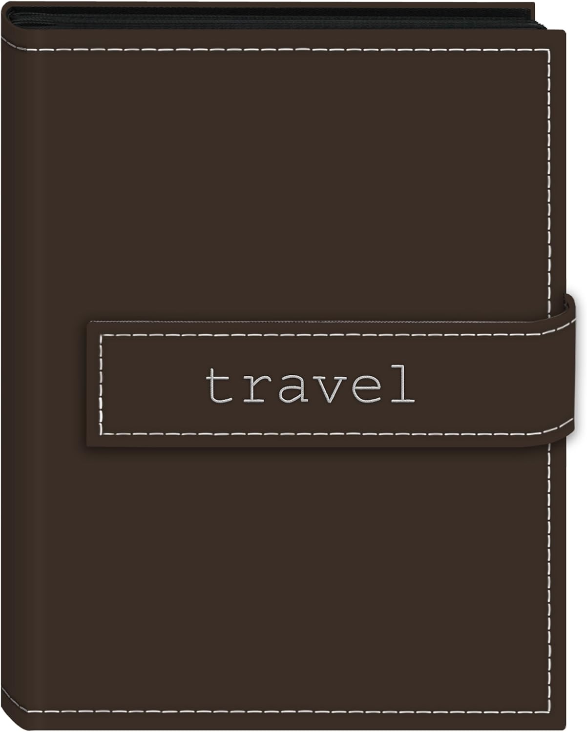 Pioneer Photo Albums 36-Pocket 4 by 6-Inch Embroidered "Travel" Strap Sewn Leatherette Cover Photo Album, Mini, Brown Pioneer Photo Albums 36-Pocket 4 by 6-Inch Embroidered "Travel" Strap Sewn Leatherette Cover Photo Album, Mini, Brown