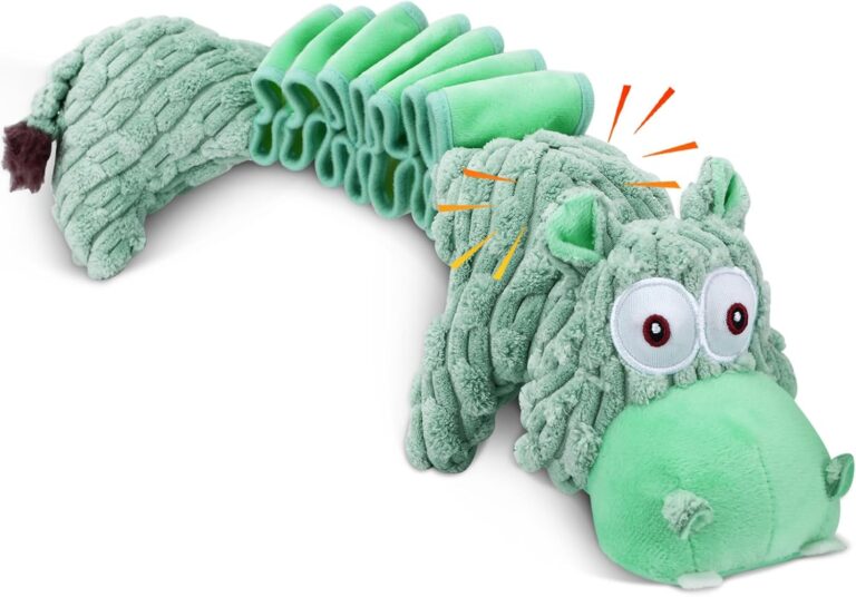 Drmstow Large Squeaky Dog Toys and Interactive Dog Tug-of-War Toy, Tough Plush Dog Toy, Cute Puppy Toys, Pet Chewable Toys Plaything for Small Medium and Large Dogs