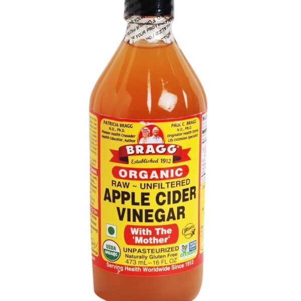 Bragg USDA Gluten Free Organic Raw Apple Cider Vinegar w/Mother | Pack of 1 16oz