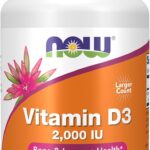 NOW Foods Supplements, Vitamin D-3 2,000 IU, High Potency, Structural Support*, 240 Softgels