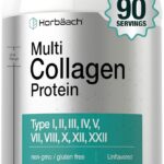 Horbaach Multi Collagen Protein Powder 32 oz | Types I, II, III, IV, V, VII, VIII, X, XII, and XXII | Grassfed Collagen Peptides | Keto & Paleo Friendly | Unflavored & Gluten Free