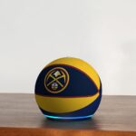 Amazon Echo Dot (newest model) | Officially Licensed NBA Limited-Edition | Denver Nuggets