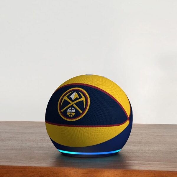 Amazon Echo Dot (newest model) | Officially Licensed NBA Limited-Edition | Denver Nuggets