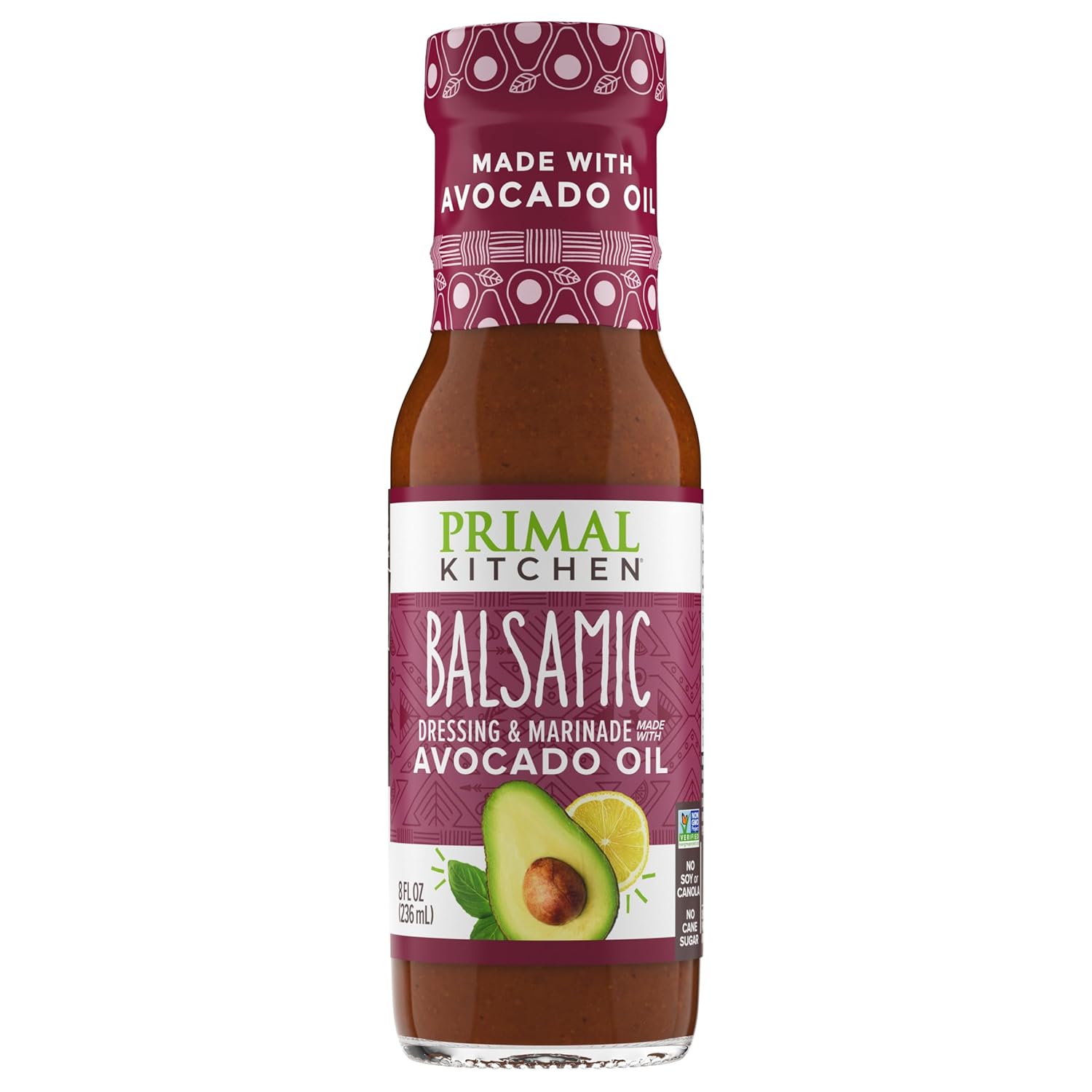 Primal Kitchen Balsamic Vinaigrette & Marinade Salad Dressing made with Avocado Oil, Whole30 Approved, Certified Paleo, and Keto Certified, 8 Fluid Ounces Primal Kitchen Balsamic Vinaigrette & Marinade Salad Dressing made with Avocado Oil, Whole30 Approved, Certified Paleo, and Keto Certified, 8 Fluid Ounces